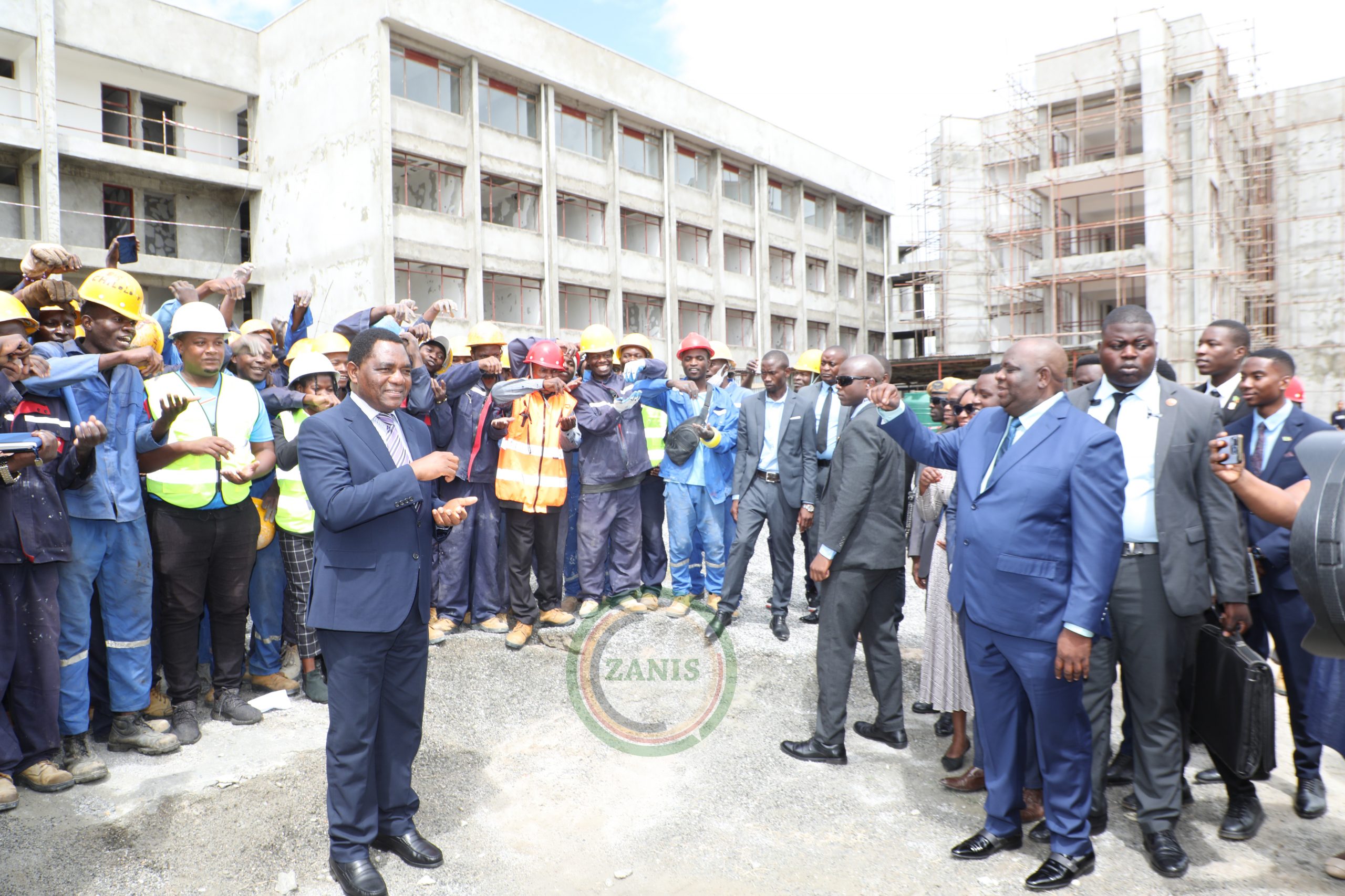 You are currently viewing PRESIDENT HICHILEMA INSPECTS CBU HOSTELS 