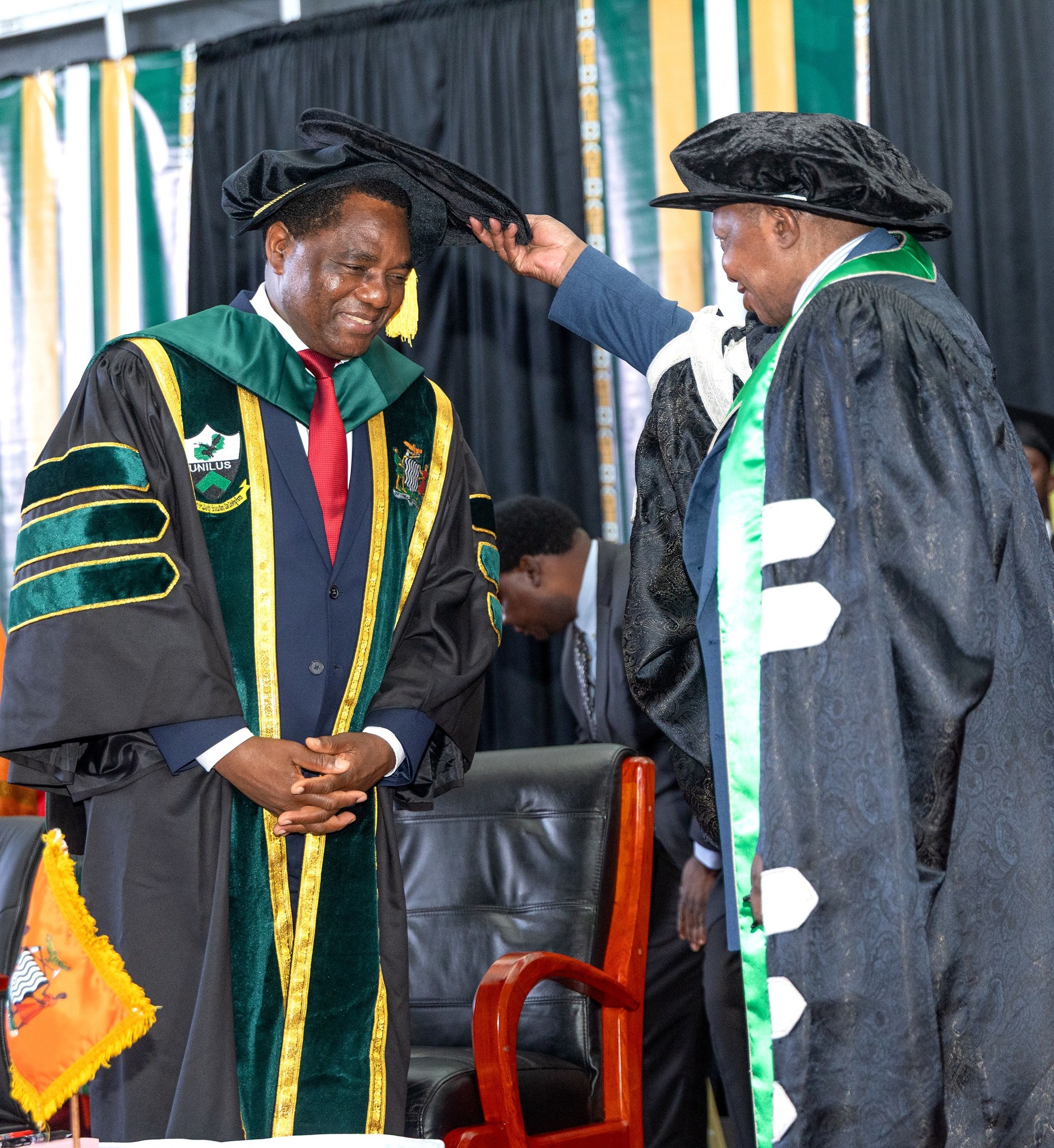 You are currently viewing PRESIDENT HICHILEMA CONFERRED WITH HONORARY DOCTORATE IN INVESTMENT AND ENTERPRISE DEVELOPMENT